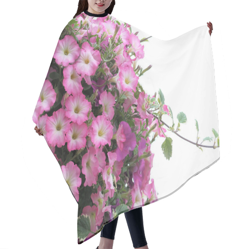 Personality  Pretty Pink Petunias Hair Cutting Cape