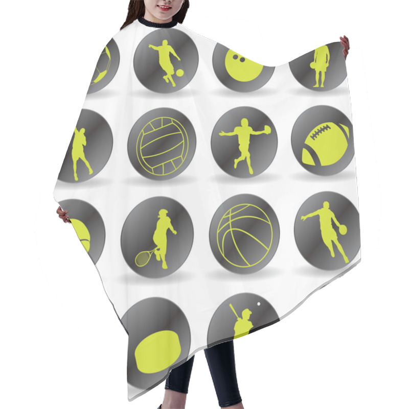 Personality  Sport Icons Hair Cutting Cape