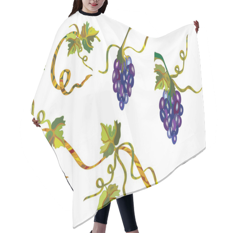 Personality  Grape Vine Design Hair Cutting Cape