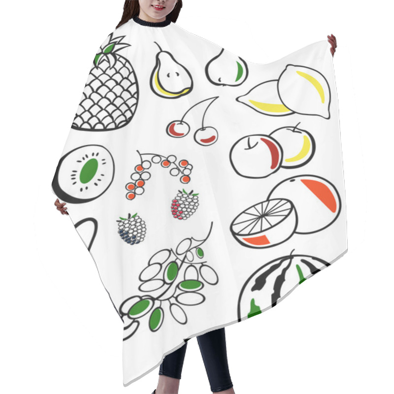 Personality  Fruits Hair Cutting Cape