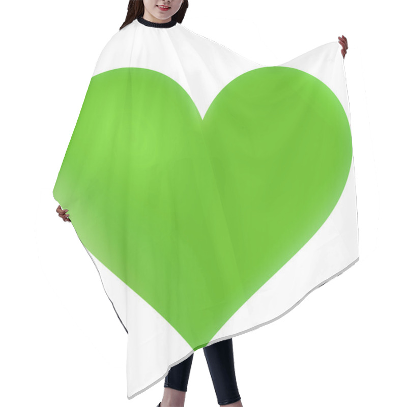 Personality  Green Heart Hair Cutting Cape