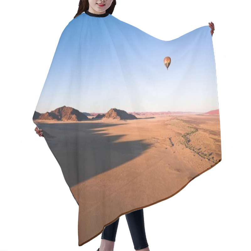 Personality  Hot Air Balloon Over Naukluft Park, Namibia, Africa Hair Cutting Cape