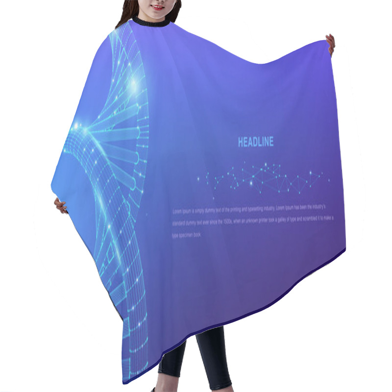 Personality  Dna Vector Background, Texture  Hair Cutting Cape