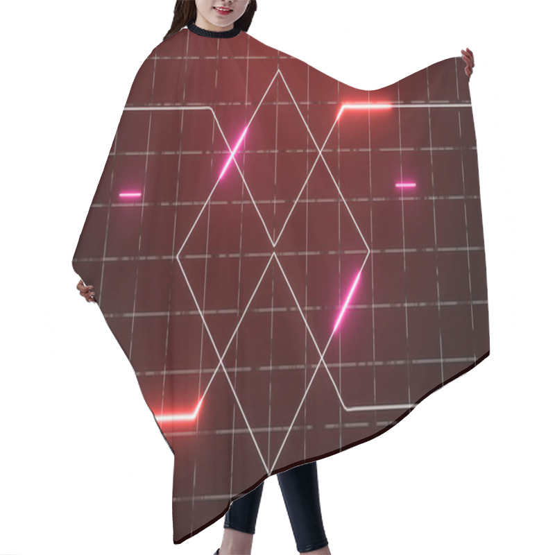 Personality  Abstract Digital Data Technology Animated Futuristic Background. Transferring Of Big Data. Transfer And Storage Of Data Sets. Future Technology Interface Data Sci-fi Display Screen. Hair Cutting Cape