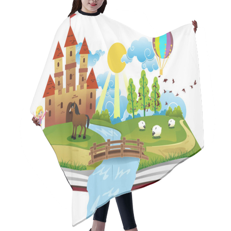 Personality  Book Of Fairy Tales Hair Cutting Cape