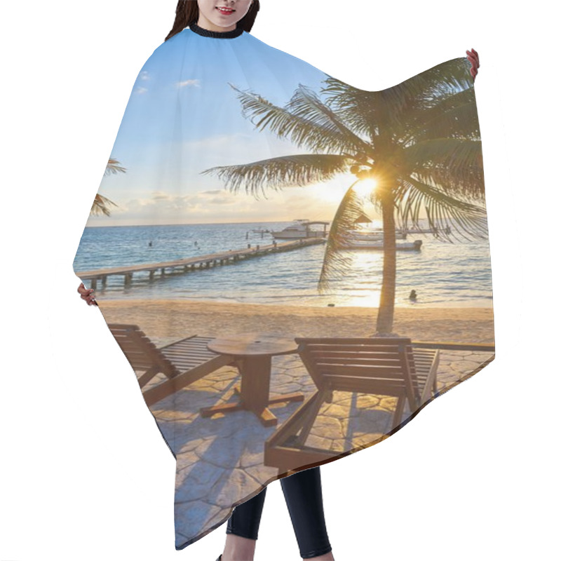 Personality  Riviera Maya Sunrise Beach Hammocks Hair Cutting Cape