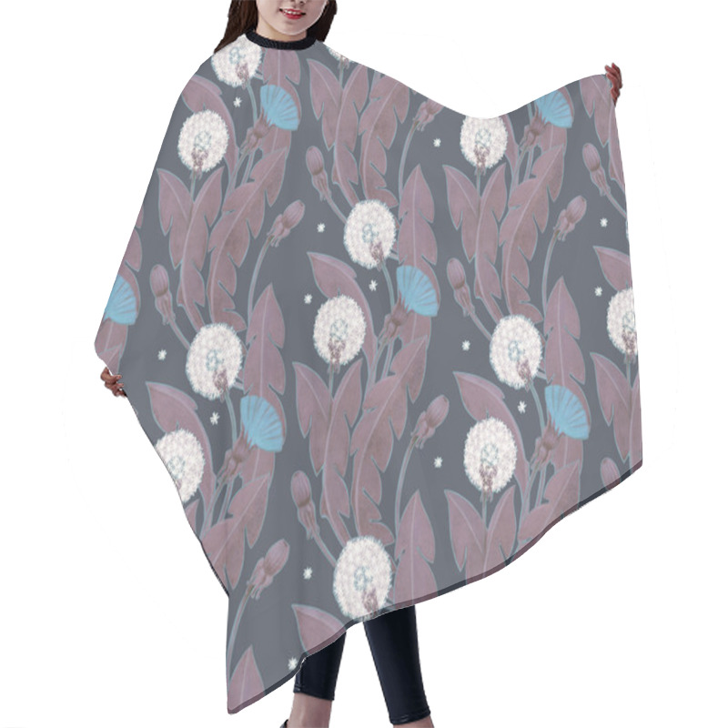 Personality  Night Dandelion Eamless Pattern Hair Cutting Cape