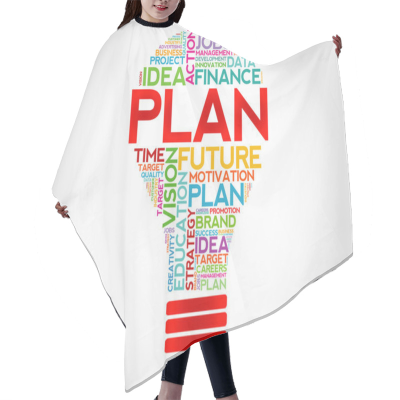 Personality  PLAN Bulb Hair Cutting Cape