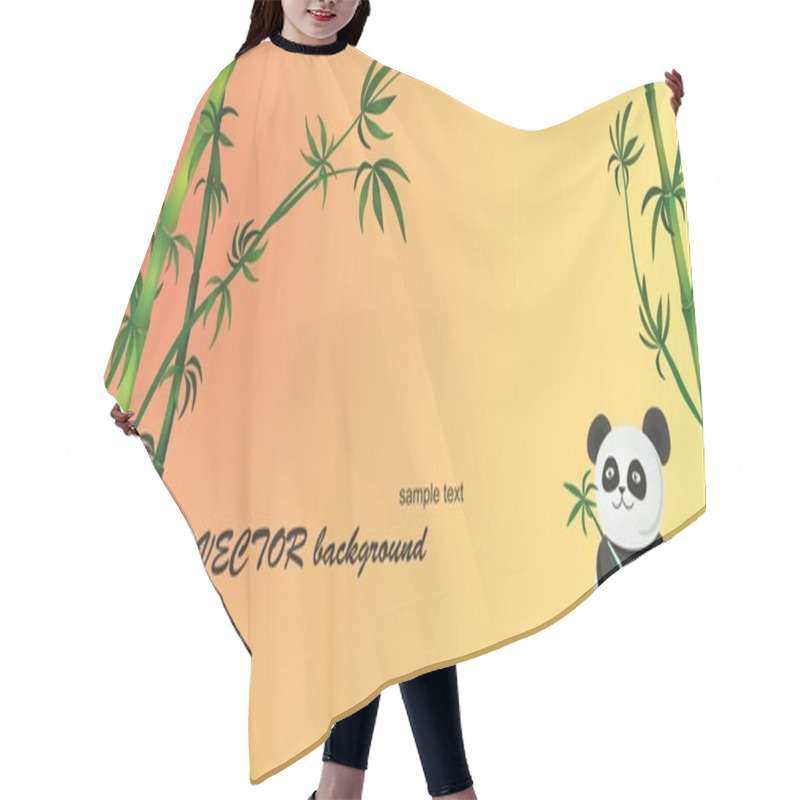 Personality  Panda Bear Hair Cutting Cape