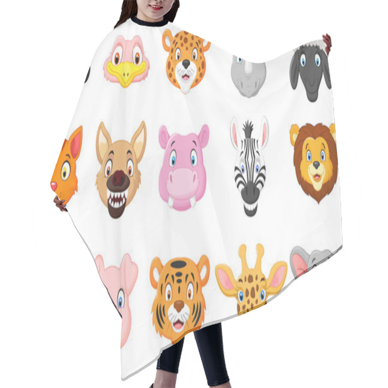 Personality  Animal Head Cartoon Collection Hair Cutting Cape