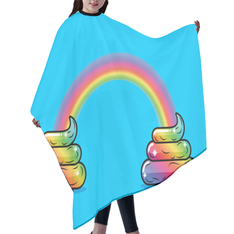 Personality  Turd Unicorn And Rainbow. Appearance Of Rainbow Shit Fabulous An Hair Cutting Cape