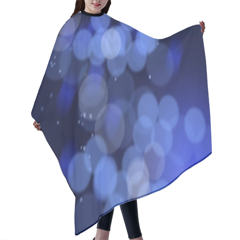 Personality  Dark Blue Bokeh Texture Hair Cutting Cape