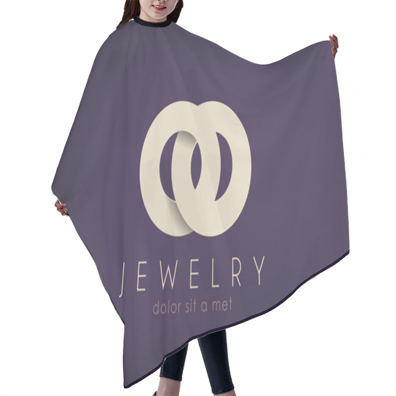 Personality  Luxury Jewelry Fashion Vector Logo Design. Creative Concept. Hair Cutting Cape