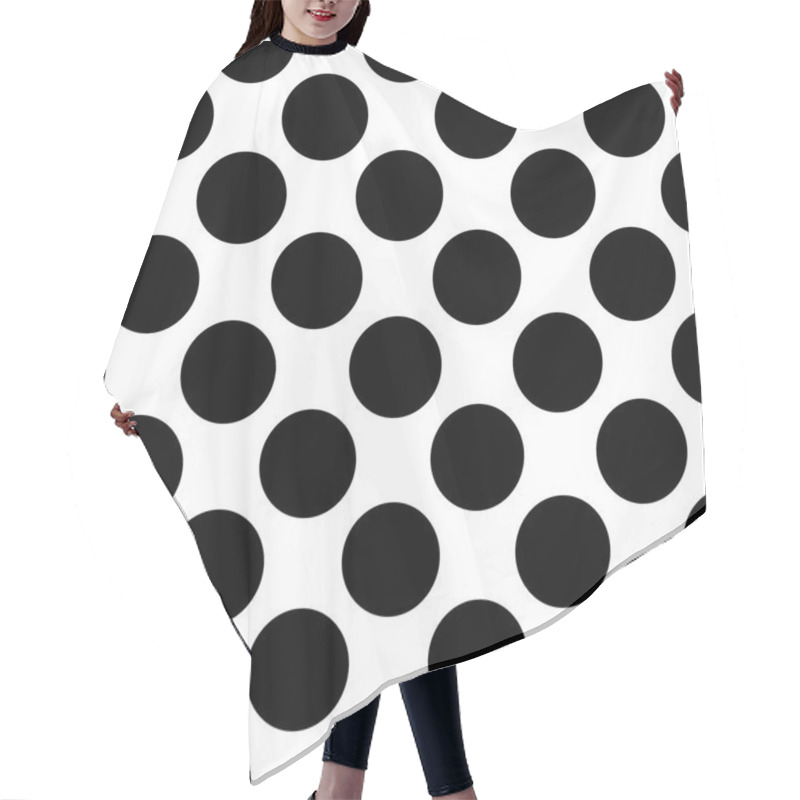 Personality  Seemless Polka Dot Hair Cutting Cape