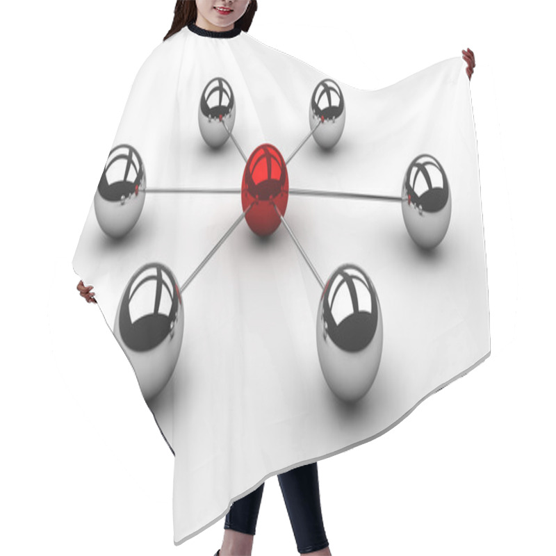 Personality  Star Scheme In Chrome Hair Cutting Cape