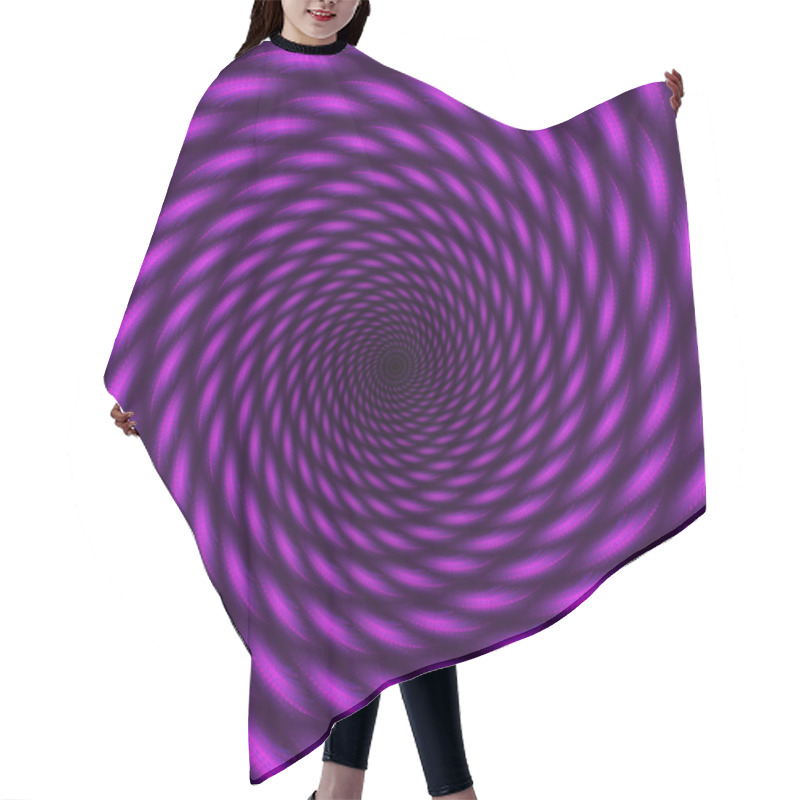 Personality  Purple Kaleidoscope Hair Cutting Cape