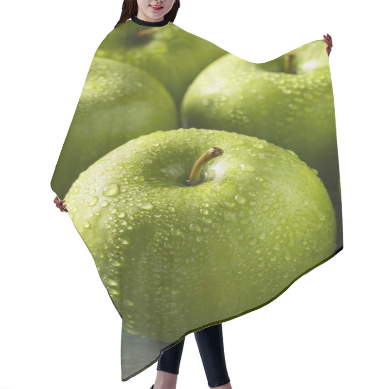 Personality  Raw Green Organic Granny Smith Apples Hair Cutting Cape