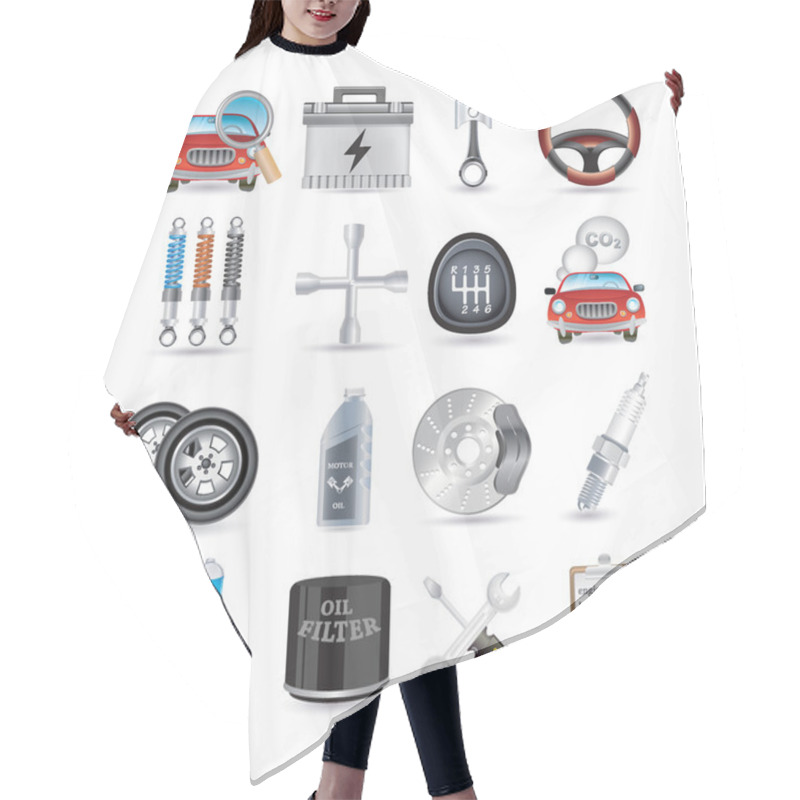 Personality  Car Parts And Service Hair Cutting Cape