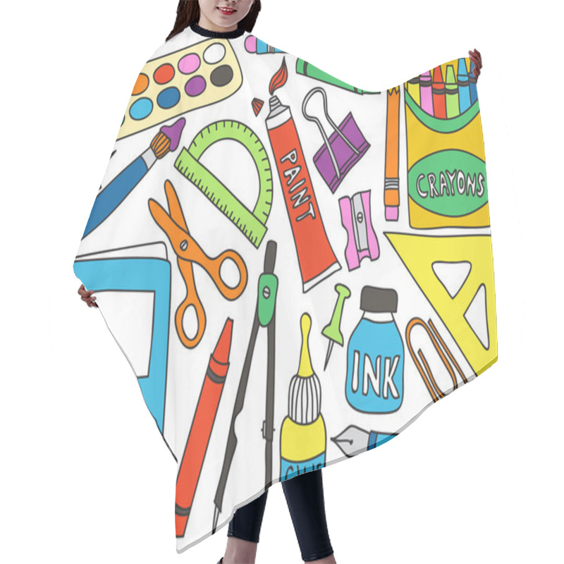 Personality  School Supplies Drawings Hair Cutting Cape