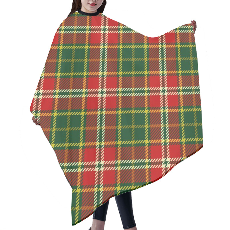 Personality  Seamless Tartan Vector Pattern Hair Cutting Cape