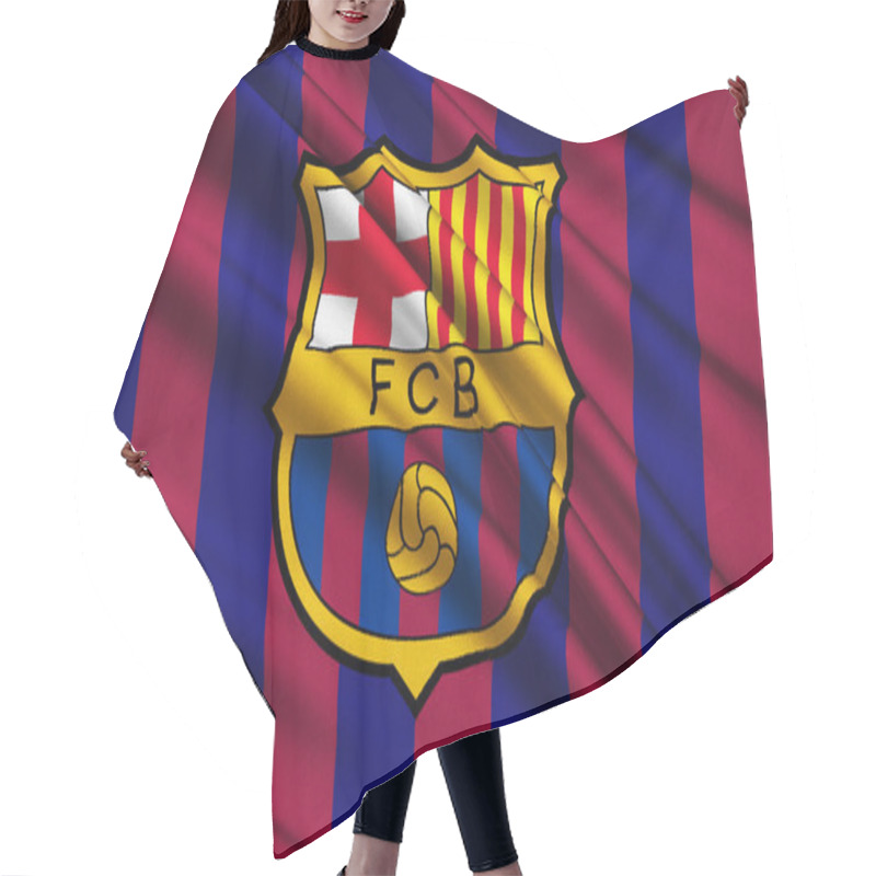 Personality  Flag Football Club Barcelona, Spain Hair Cutting Cape