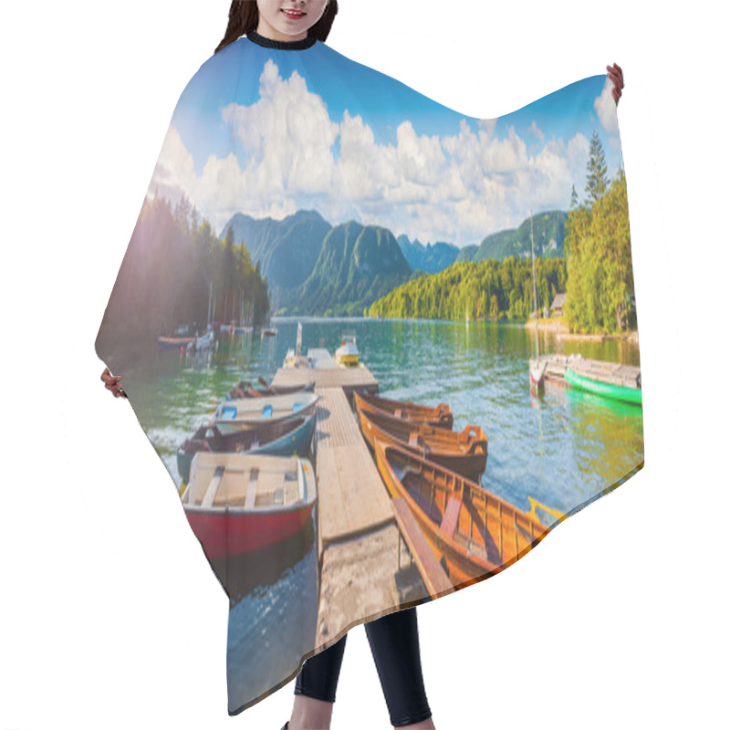 Personality  Sunny Morning On The Bohinj Lake Hair Cutting Cape