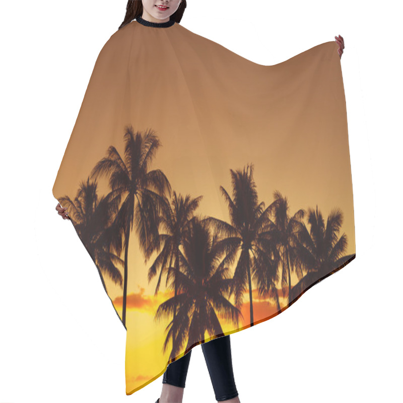 Personality  Beautiful Sunset In Hawaii Hair Cutting Cape