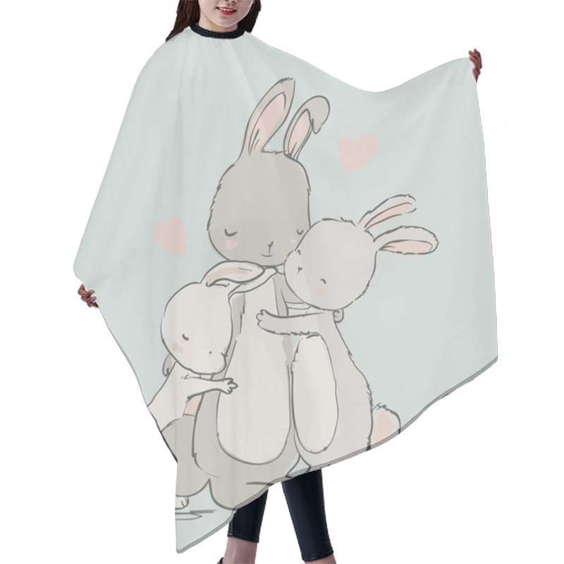 Personality  Sweet Hares - Mom And Kids Hair Cutting Cape