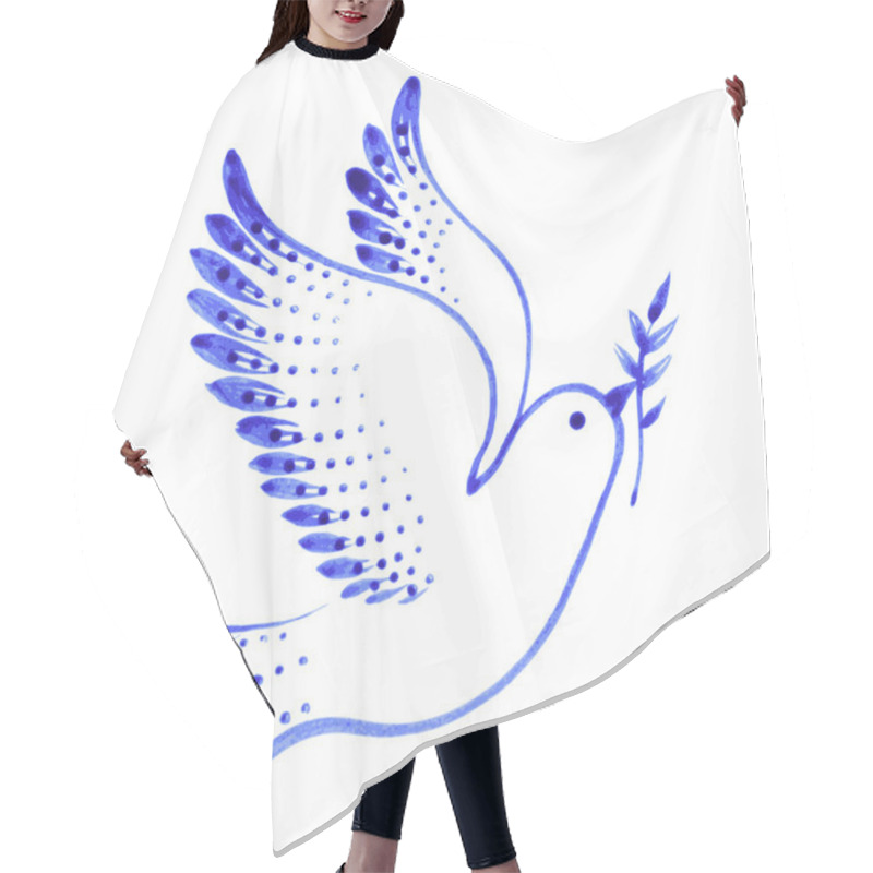 Personality  Decorative Ornament Dove Peace Hair Cutting Cape