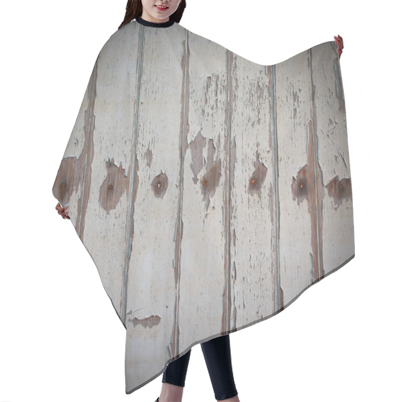 Personality  Old Wooden Door Background Hair Cutting Cape