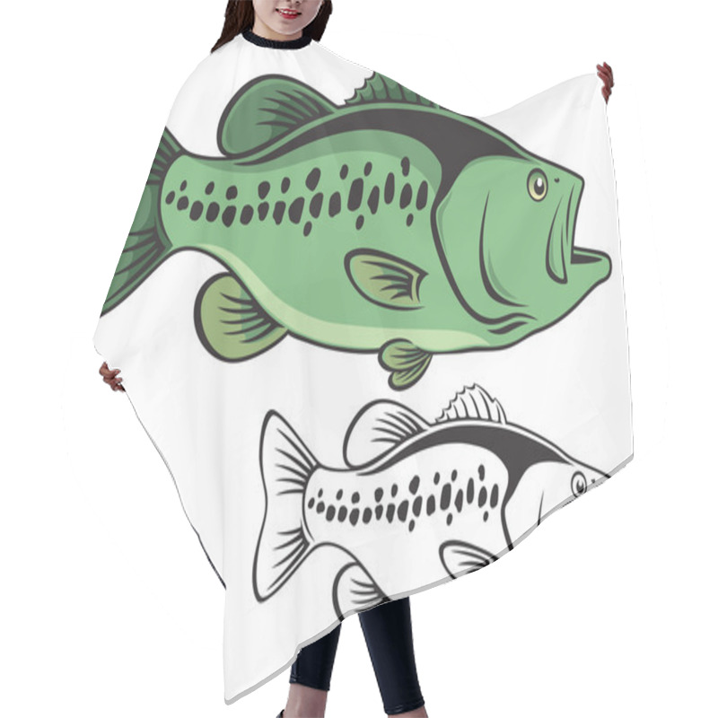 Personality  Largemouth Bass Hair Cutting Cape