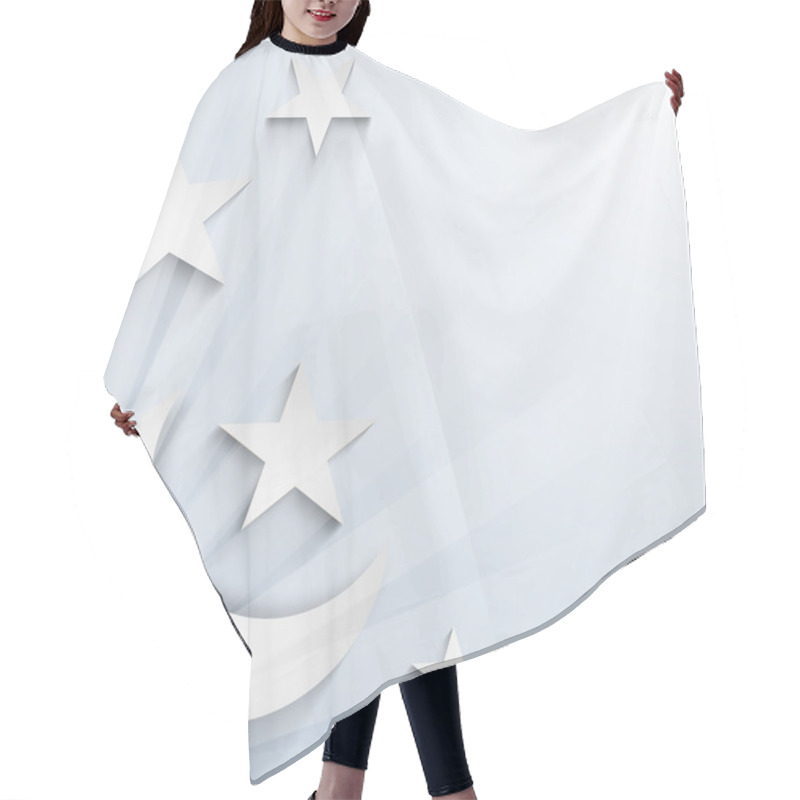 Personality  Crescent Moon With Stars, Concept For Muslim Community Holy Mon Hair Cutting Cape