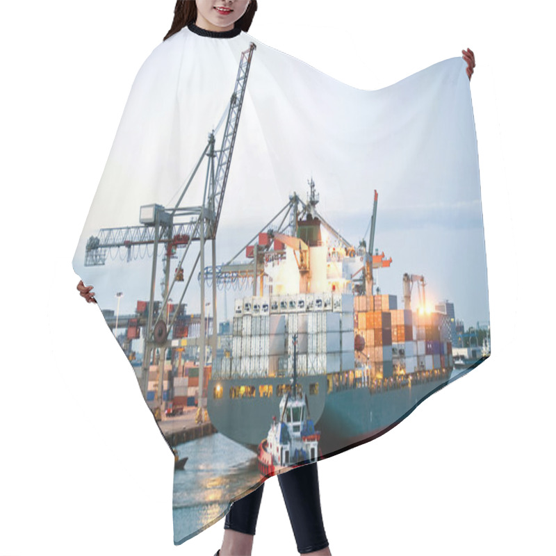 Personality  Manouvering Container Ship Hair Cutting Cape