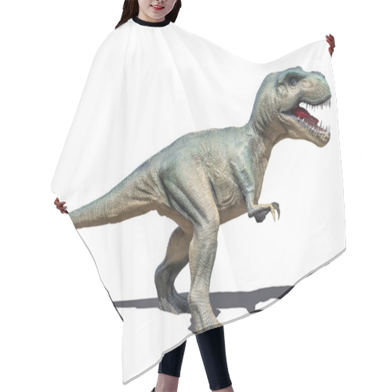 Personality   Dinosaur Prehistoric Animal Tyrannosaurus Rex Isolated On White Background Hair Cutting Cape