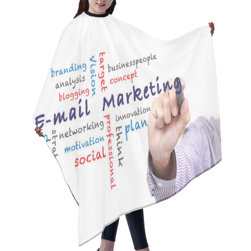 Personality  E-mail Marketing Concept Hair Cutting Cape