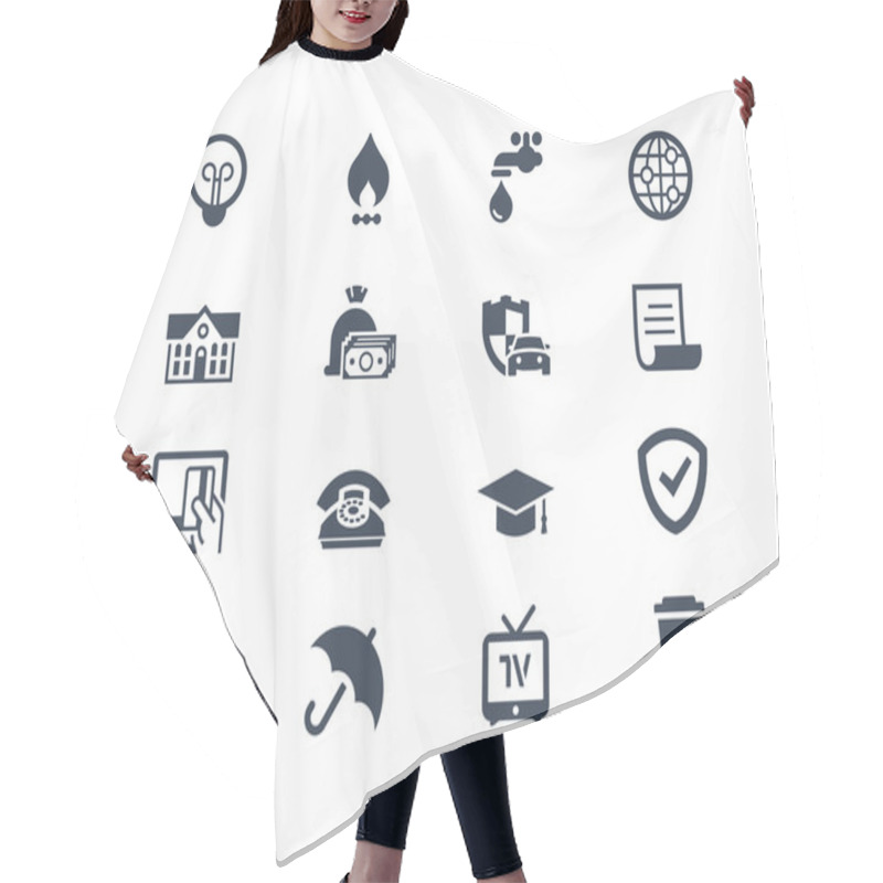 Personality  Billing Icons Hair Cutting Cape