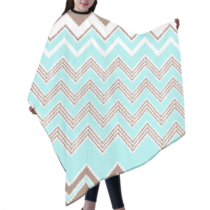 Personality  Zigzag Chevron Pattern Hair Cutting Cape