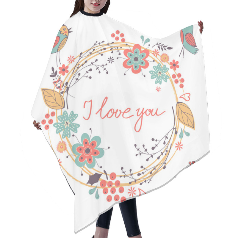 Personality  Elegant Love Card Hair Cutting Cape