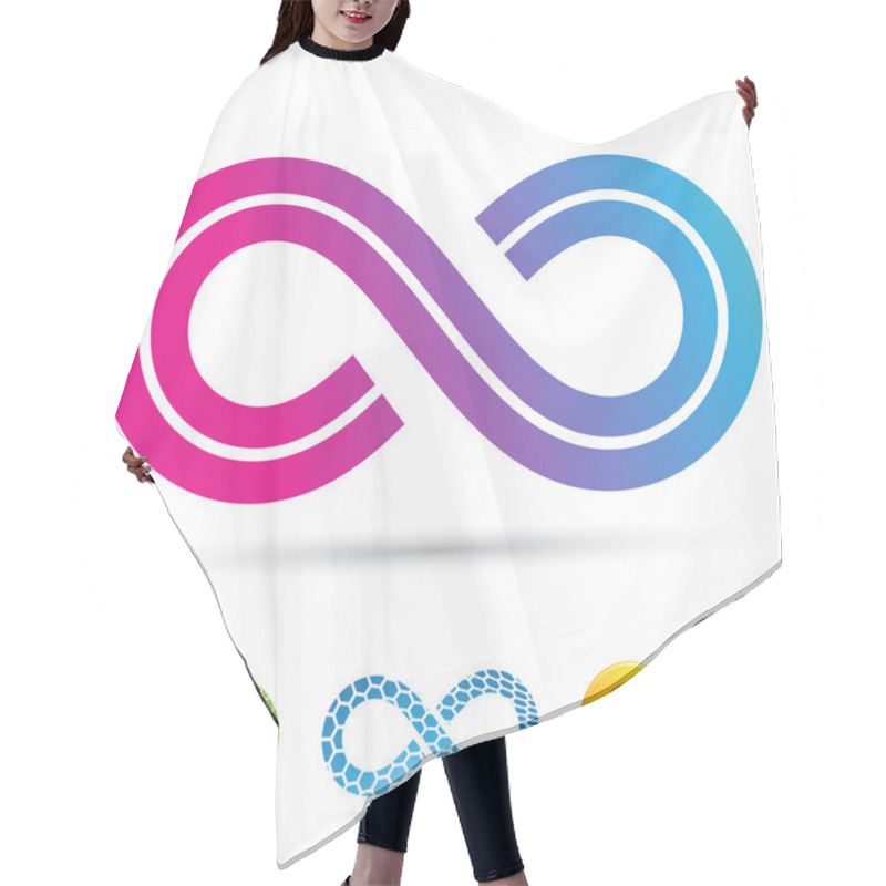 Personality  Retro Style Infinity Symbol Hair Cutting Cape