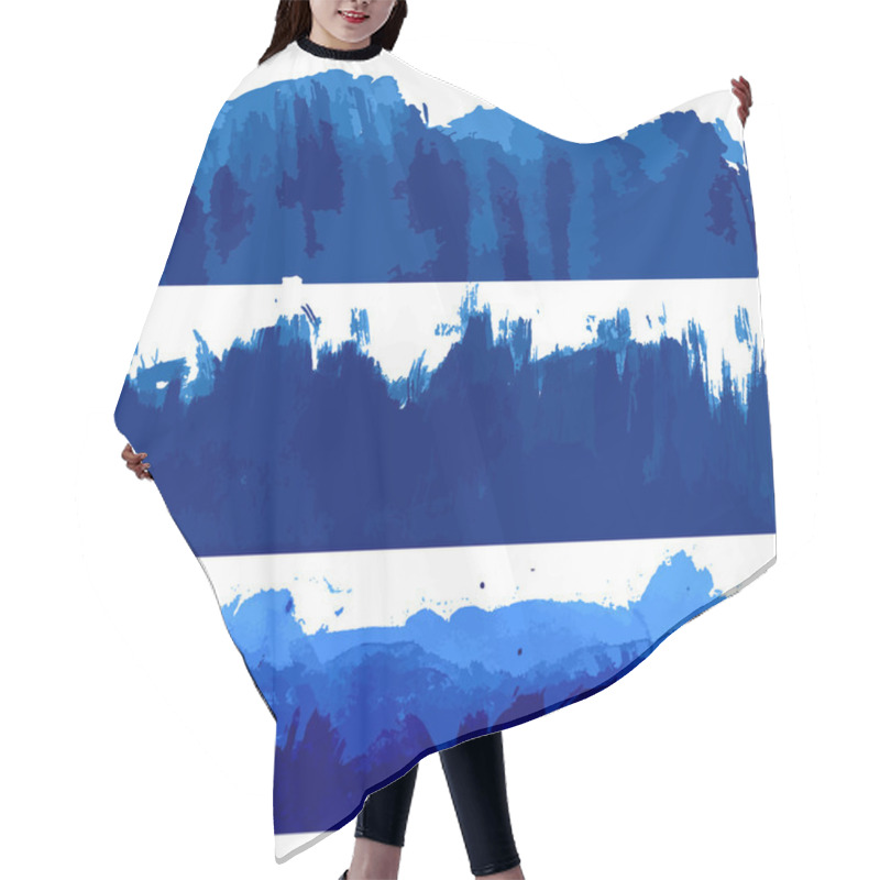 Personality  Ocean And Sea Waves Illustration Hair Cutting Cape