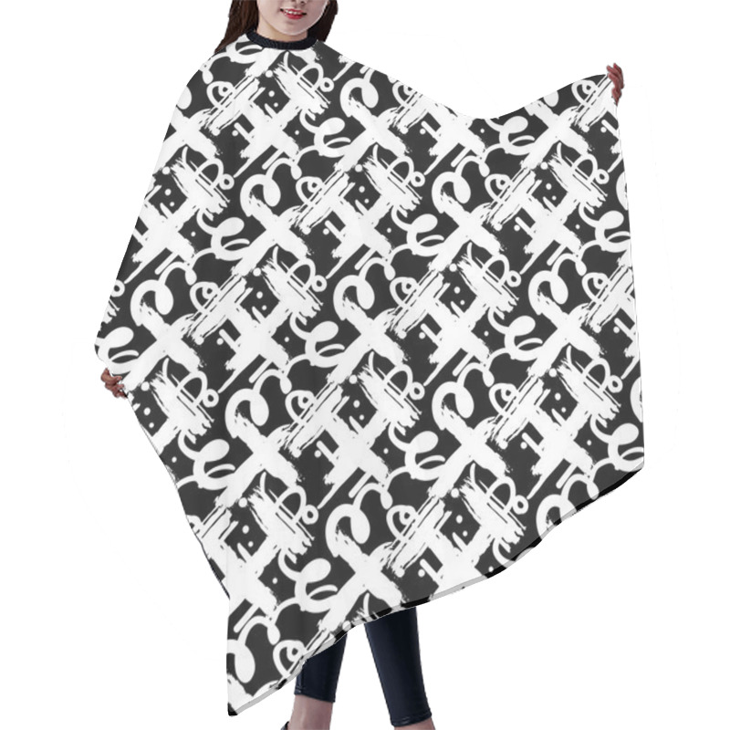 Personality  Abstract Seamless Pattern Hair Cutting Cape