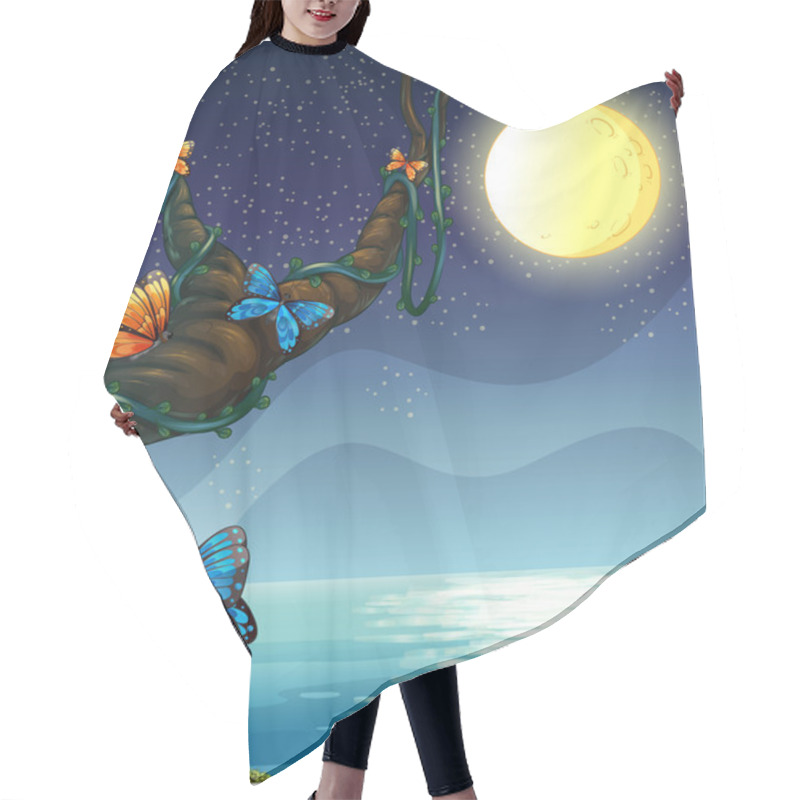 Personality  The Full Moon Hair Cutting Cape