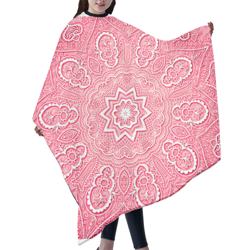 Personality  Delicate Lace Pattern. Hair Cutting Cape