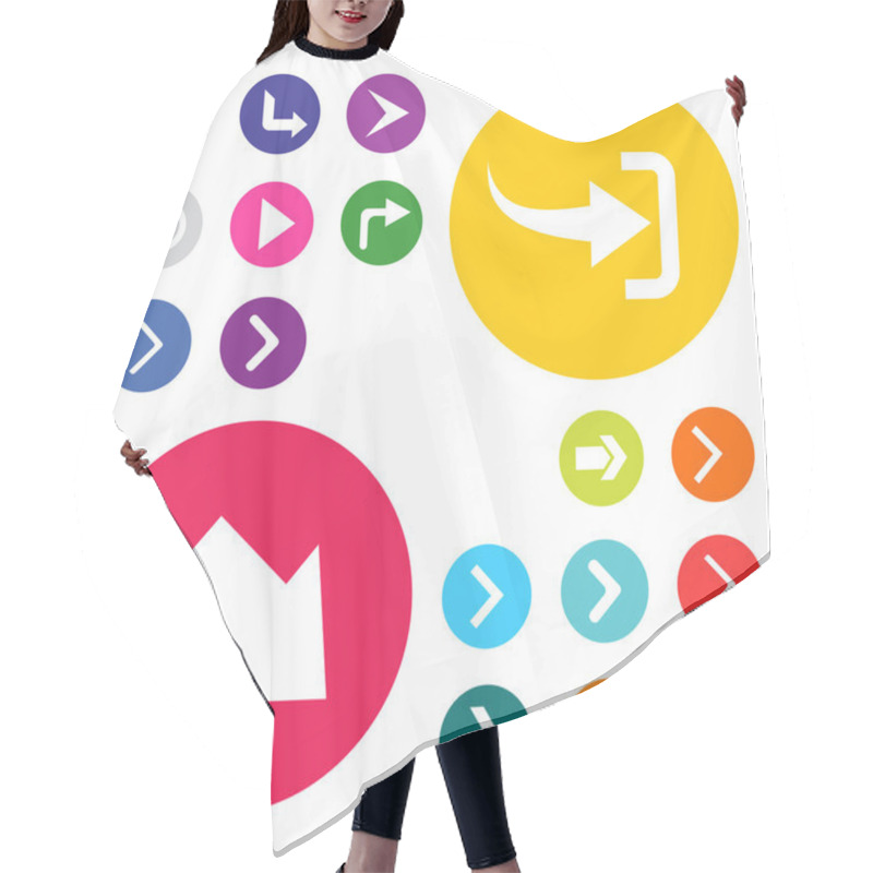 Personality  Arrows Icon Set Hair Cutting Cape