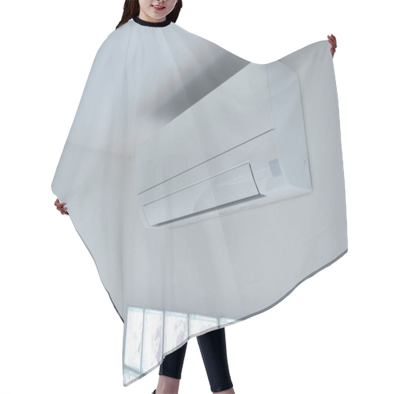 Personality  White Air Conditioner On Wall, Electricity Object In Home Hair Cutting Cape