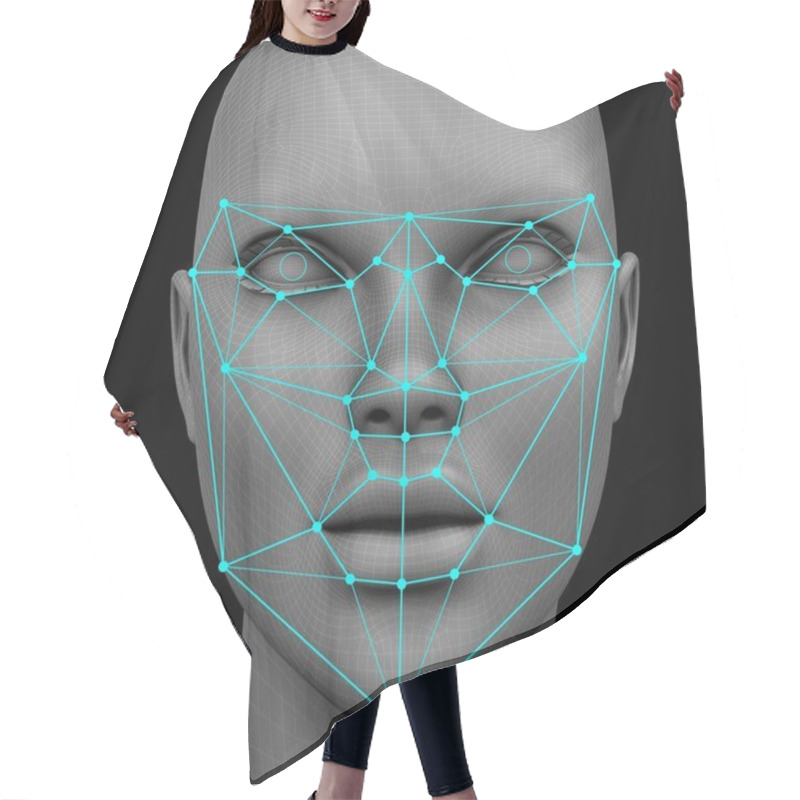 Personality  Biometric Facial Recognition Without Hair Hair Cutting Cape