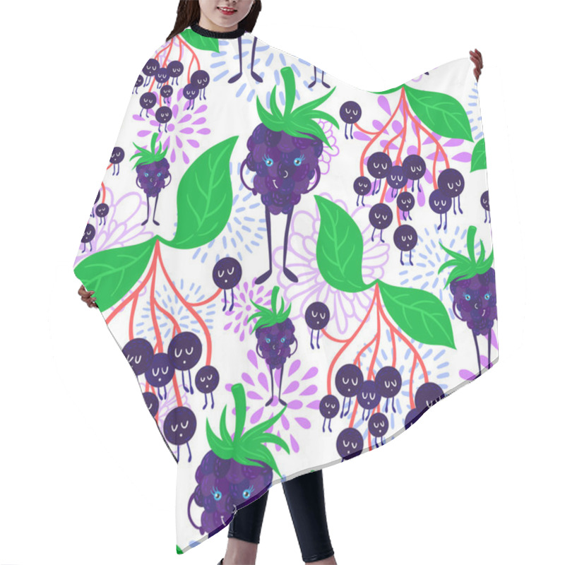 Personality  Cartoon Fruit Pattern Hair Cutting Cape