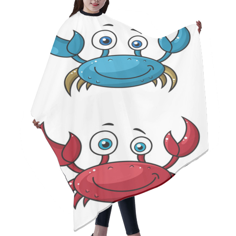 Personality  Crab Funny Cartoon Characters Hair Cutting Cape