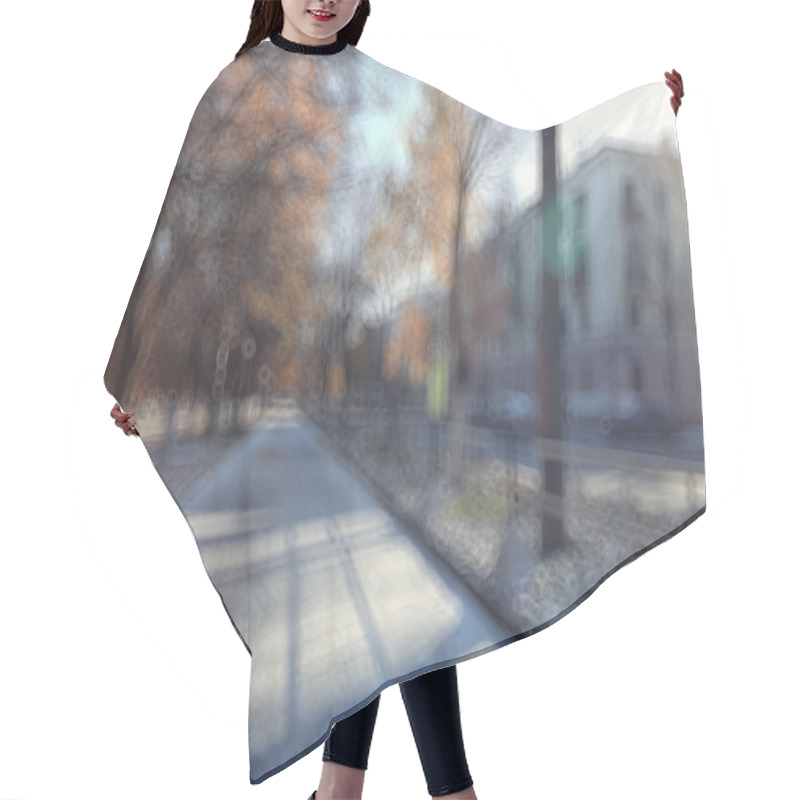 Personality  Autumn Park Background Hair Cutting Cape