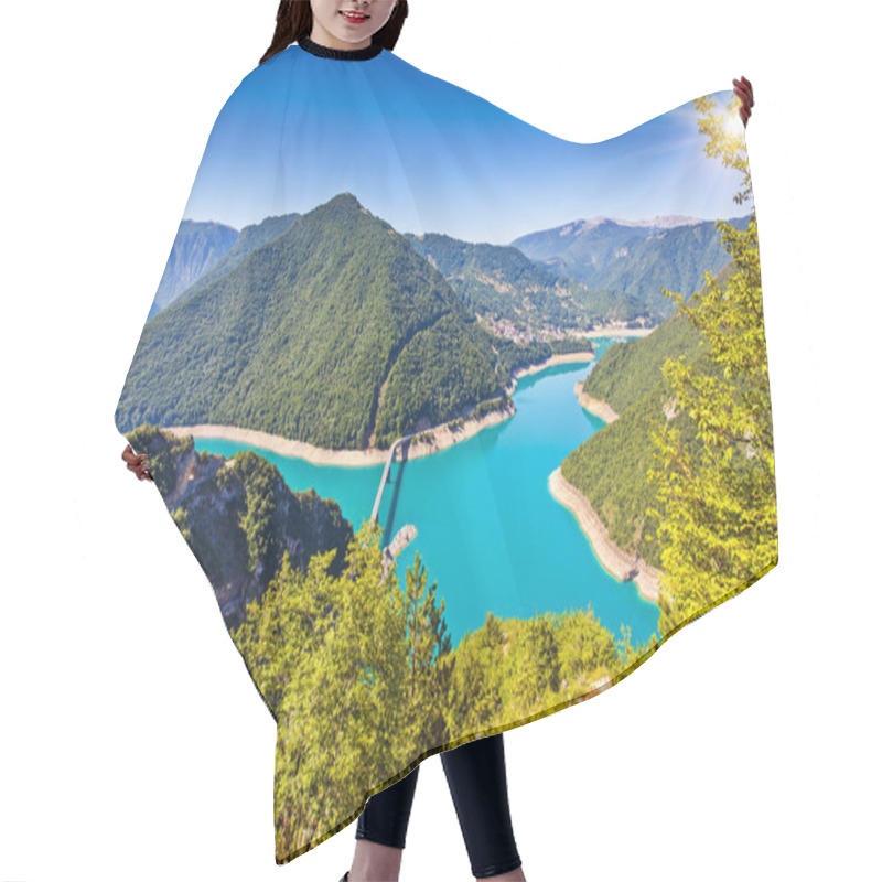 Personality  Piva Canyon With Its Fantastic Reservoir. Hair Cutting Cape